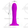 Consolador macizo extra suave con sopapa
